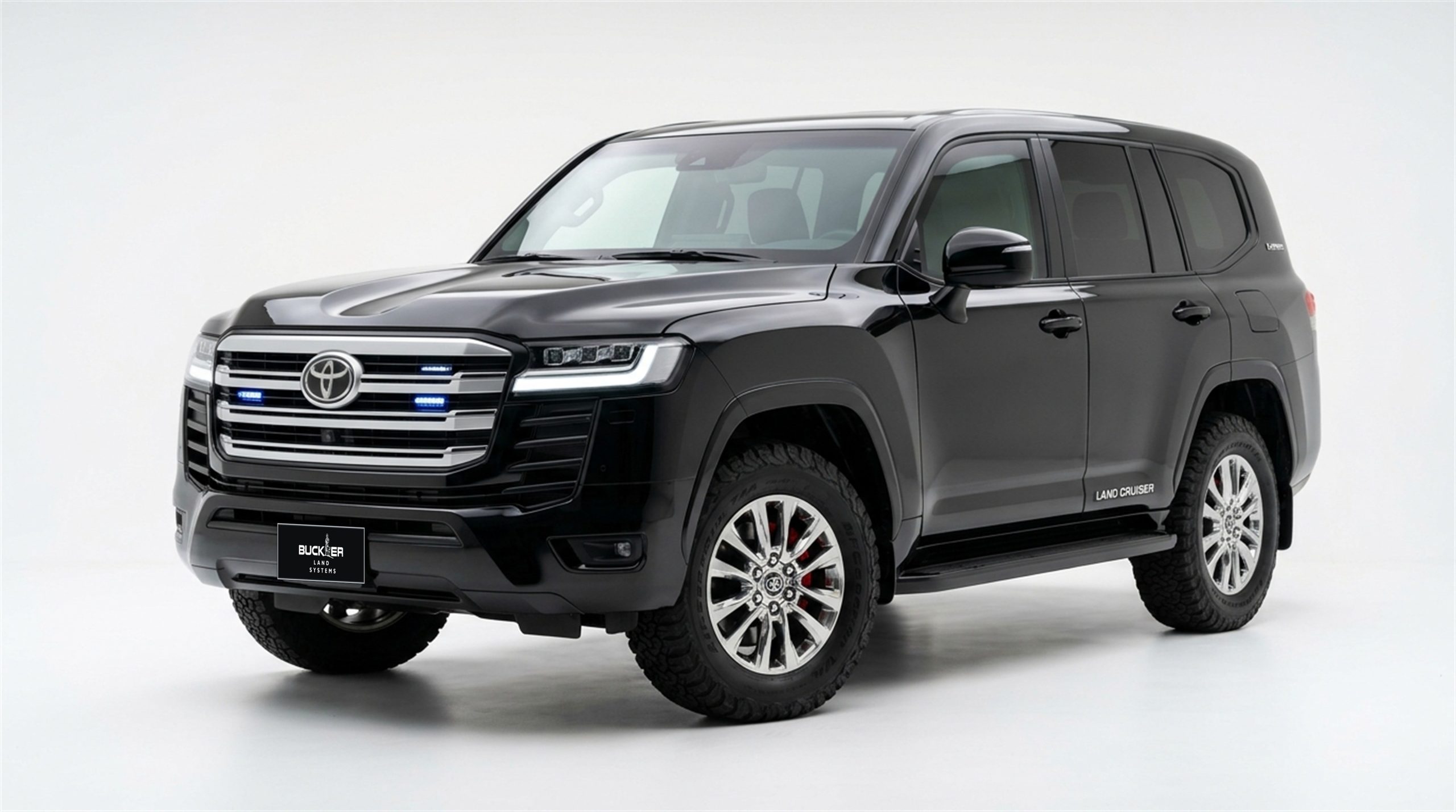 Buckler Land Systems Armoured Toyota Land Cruiser 300 bulletproof luxury SUV front three quarter